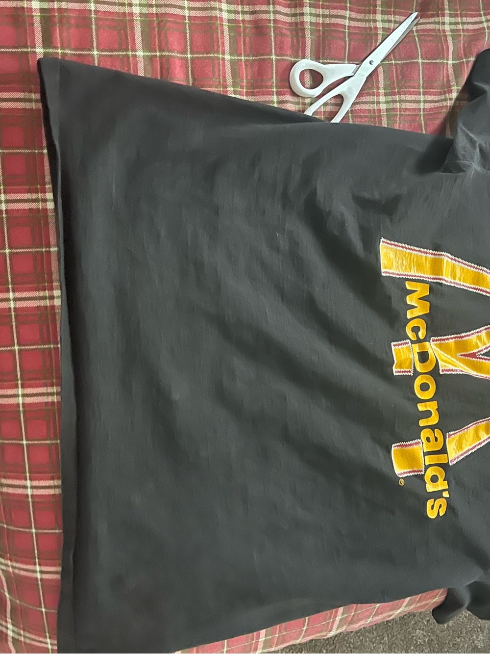 McDonald's Black T-Shirt with Yellow Logo